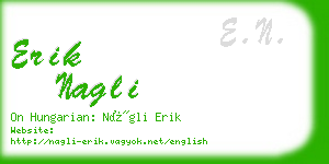 erik nagli business card